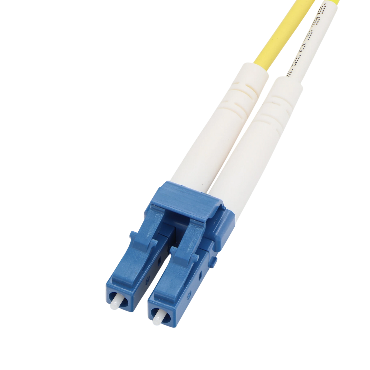 Fiber Optic Patch Cable, LC-UPC to SC-UPC, Duplex, OS2 Singlemode, OFNR LSZH, Yellow