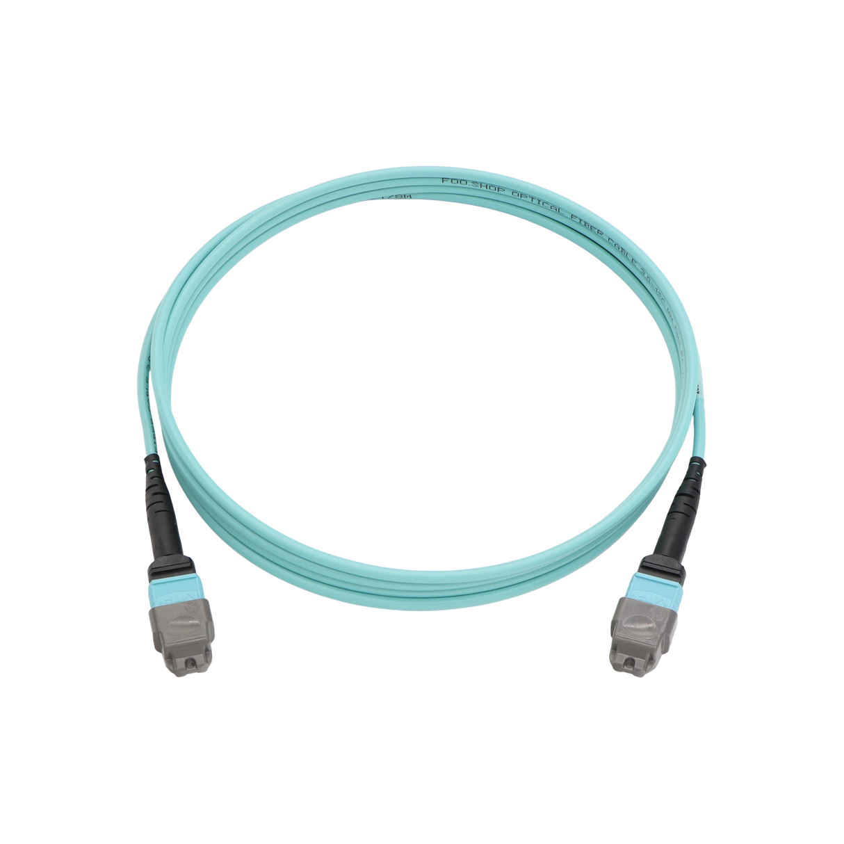Fiber Optic Patch Cable, MTP Female UPC to MTP Female UPC, Type A, 12f, OM3, Plenum
