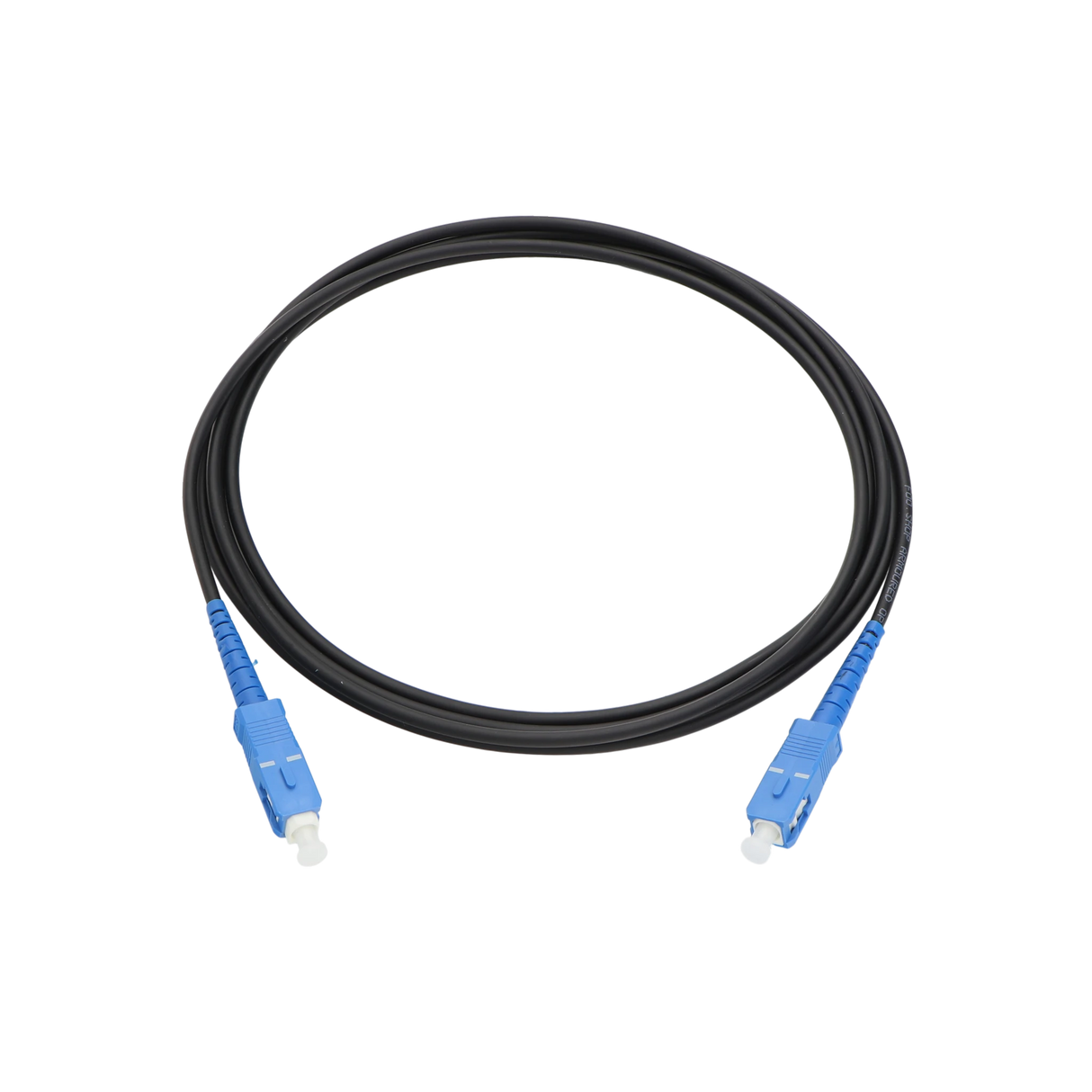Armored Fiber Optic Patch Cable, SC UPC Simplex to SC UPC Simplex