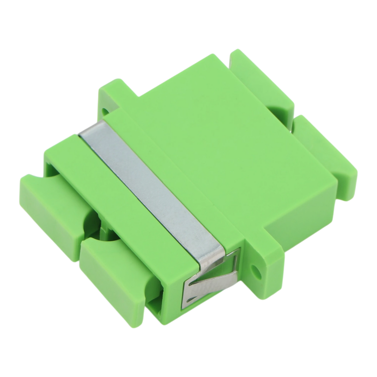 SC-APC Duplex Coupler with Flange, Single-mode OS2 (10 pack)