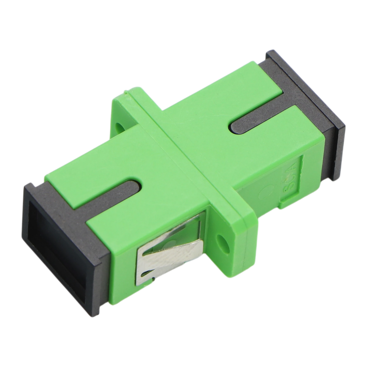 SC-APC Simplex Coupler with Flange, Single-mode OS2 (10 pack)