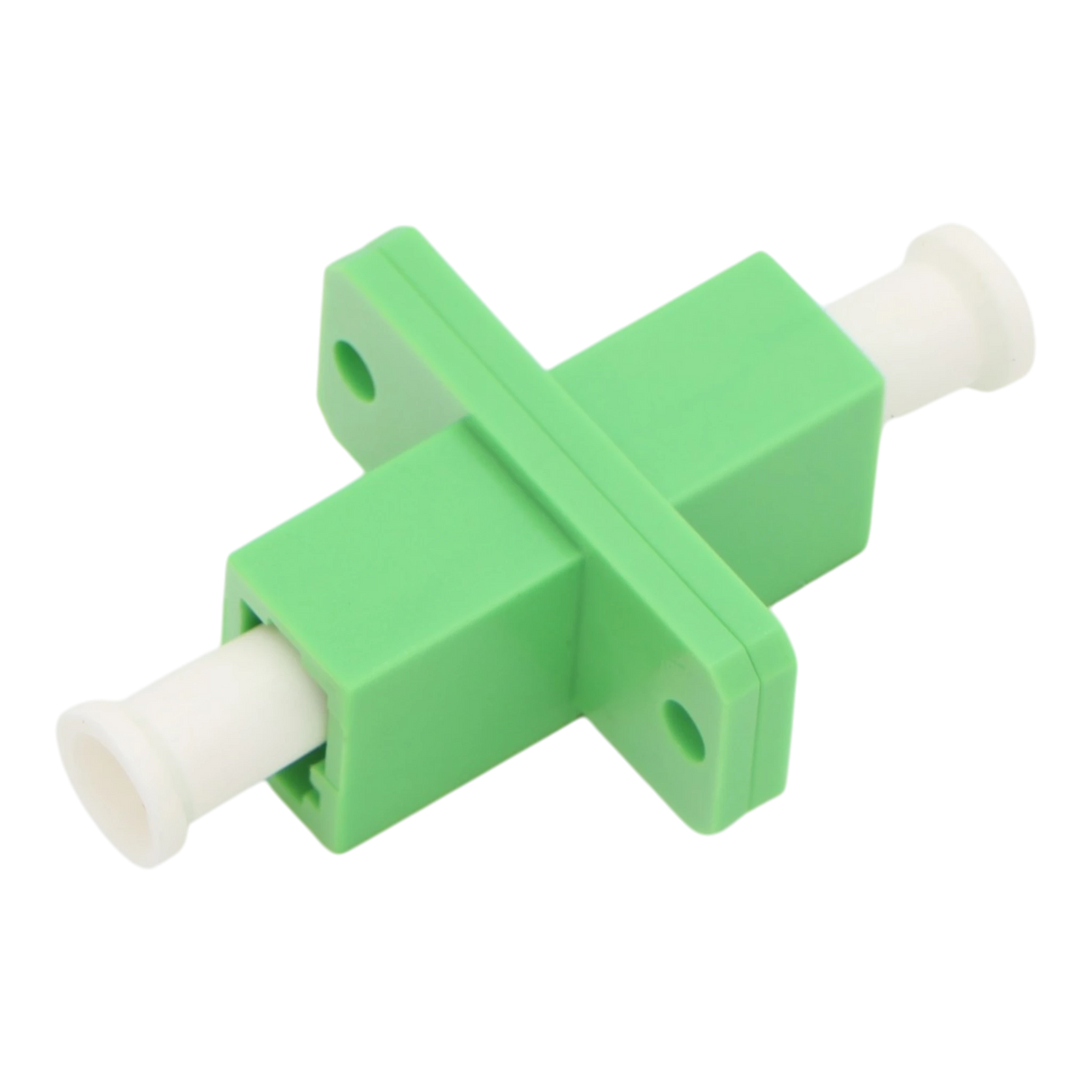 LC-APC Simplex Coupler with Flange, Single-mode OS2 (10 pack)