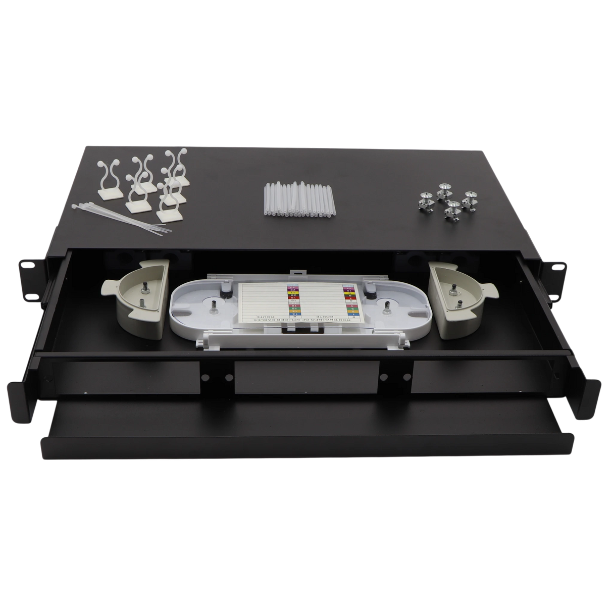 1U Rackmount, 3 Panel/Cassette, LGX Compatible Enclosure, Drawer Style