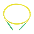 Fiber Optic Patch Cable, LC-APC to LC-APC, Simplex, OS2 Singlemode, OFNR LSZH, Yellow