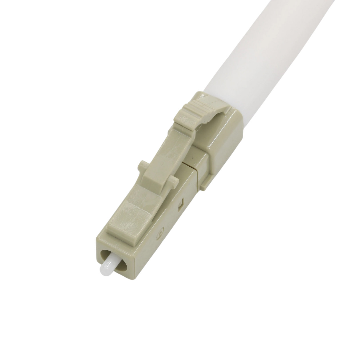 Fiber Optic Patch Cable, LC-UPC to LC-UPC, Simplex, OM2 Multimode, OFNR LSZH, Orange