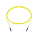 Fiber Optic Patch Cable, LC-UPC to LC-UPC, Simplex, OS2 Singlemode, OFNR LSZH, Yellow