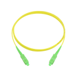 Fiber Optic Patch Cable, SC-APC to SC-APC, Simplex, OS2 Singlemode, OFNR LSZH, Yellow