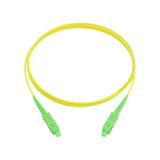 Fiber Optic Patch Cable, SC-APC to SC-APC, Simplex, OS2 Singlemode, OFNR LSZH, Yellow