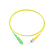 Fiber Optic Patch Cable, SC-APC to ST-UPC, Simplex, OS2 Singlemode, OFNR LSZH, Yellow