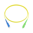 Fiber Optic Patch Cable, SC-UPC to SC-APC, Simplex, OS2 Singlemode, OFNR LSZH, Yellow