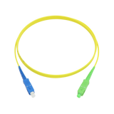 Fiber Optic Patch Cable, SC-UPC to SC-APC, Simplex, OS2 Singlemode, OFNR LSZH, Yellow
