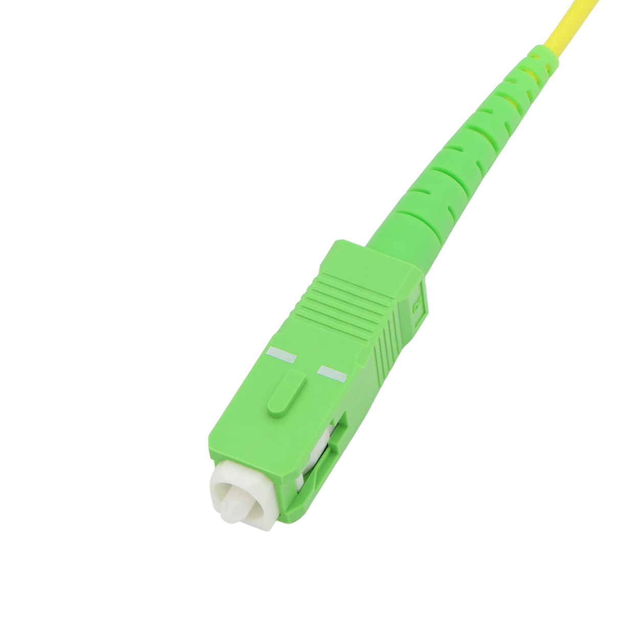 Fiber Optic Patch Cable, SC-UPC to SC-APC, Simplex, OS2 Singlemode, OFNR LSZH, Yellow
