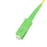 Fiber Optic Patch Cable, SC-UPC to SC-APC, Simplex, OS2 Singlemode, OFNR LSZH, Yellow