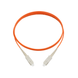 Fiber Optic Patch Cable, SC-UPC to SC-UPC, Simplex, OM1 Multimode, OFNR LSZH, Orange