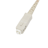 Fiber Optic Patch Cable, SC-UPC to SC-UPC, Simplex, OM1 Multimode, OFNR LSZH, Orange