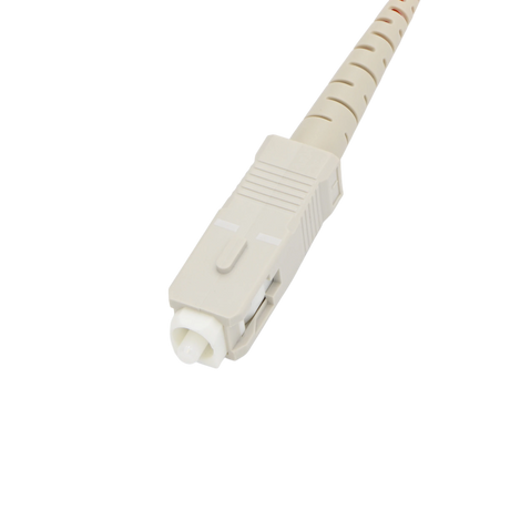 Fiber Optic Patch Cable, SC-UPC to SC-UPC, Simplex, OM1 Multimode, OFNR LSZH, Orange
