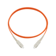 Fiber Optic Patch Cable, SC-UPC to SC-UPC, Simplex, OM2 Multimode, OFNR LSZH, Orange