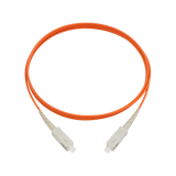 Fiber Optic Patch Cable, SC-UPC to SC-UPC, Simplex, OM2 Multimode, OFNR LSZH, Orange