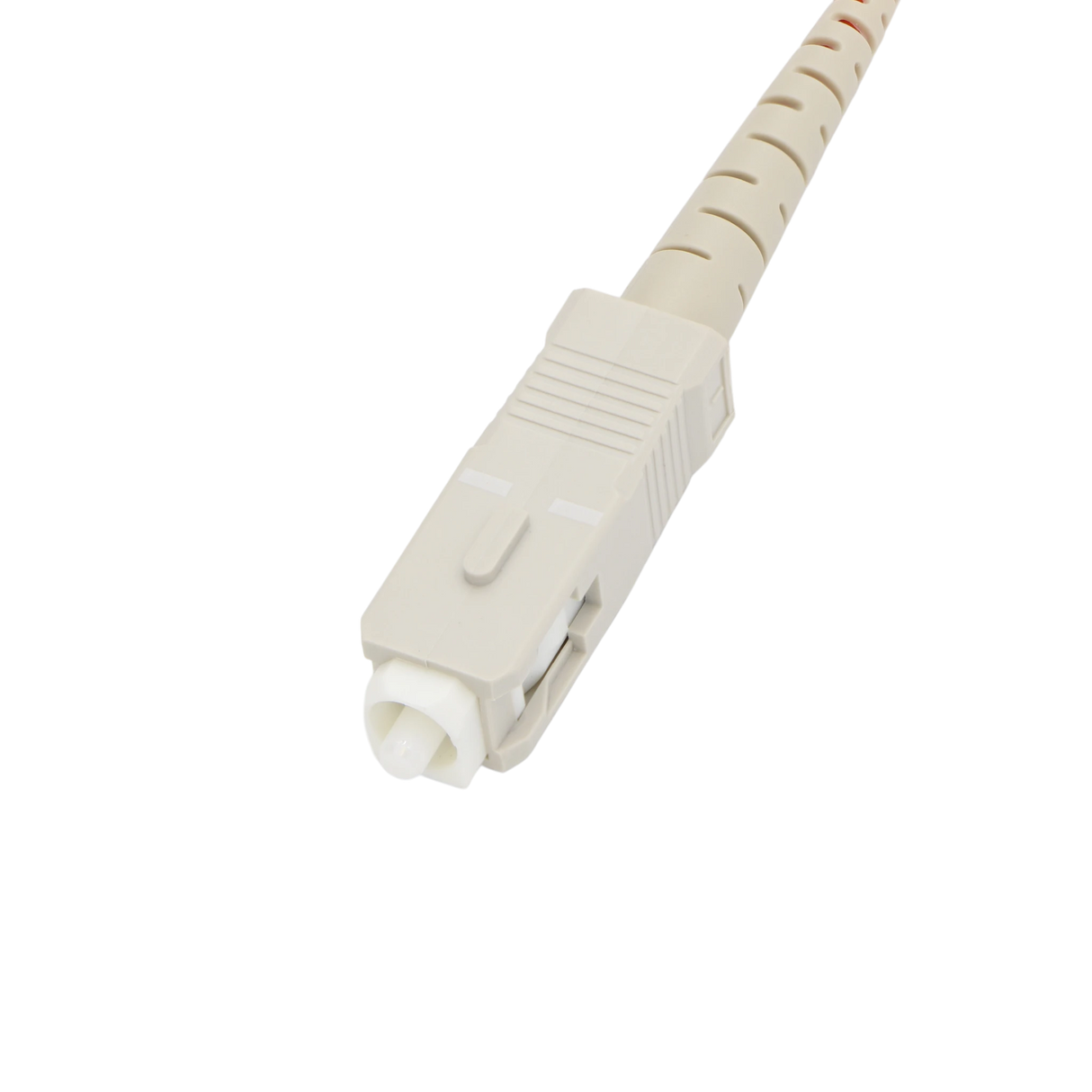 Fiber Optic Patch Cable, SC-UPC to SC-UPC, Simplex, OM2 Multimode, OFNR LSZH, Orange