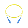 Fiber Optic Patch Cable, SC-UPC to SC-UPC, Simplex, OS2 Singlemode, OFNR LSZH, Yellow