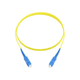 Fiber Optic Patch Cable, SC-UPC to SC-UPC, Simplex, OS2 Singlemode, OFNR LSZH, Yellow