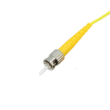 Fiber Optic Patch Cable, SC-UPC to ST-UPC, Simplex, OS2 Singlemode, OFNR LSZH, Yellow