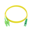 Fiber Optic Patch Cable, LC-APC to SC-APC, Duplex, OS2 Singlemode, OFNR LSZH, Yellow