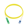Fiber Optic Patch Cable, LC-UPC to LC-APC, Duplex, OS2 Singlemode, OFNR LSZH, Yellow