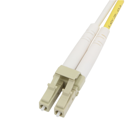 Fiber Optic Patch Cable, LC-UPC to LC-UPC, Duplex, OM4 Multimode, OFNR LSZH, Magenta