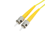 Fiber Optic Patch Cable, LC-UPC to ST-UPC, Duplex, OS2 Singlemode, OFNR LSZH, Yellow