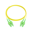 Fiber Optic Patch Cable, SC-APC to SC-APC, Duplex, OS2 Singlemode, OFNR LSZH, Yellow
