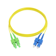 Fiber Optic Patch Cable, SC-UPC to SC-APC, Duplex, OS2 Singlemode, OFNR LSZH, Yellow