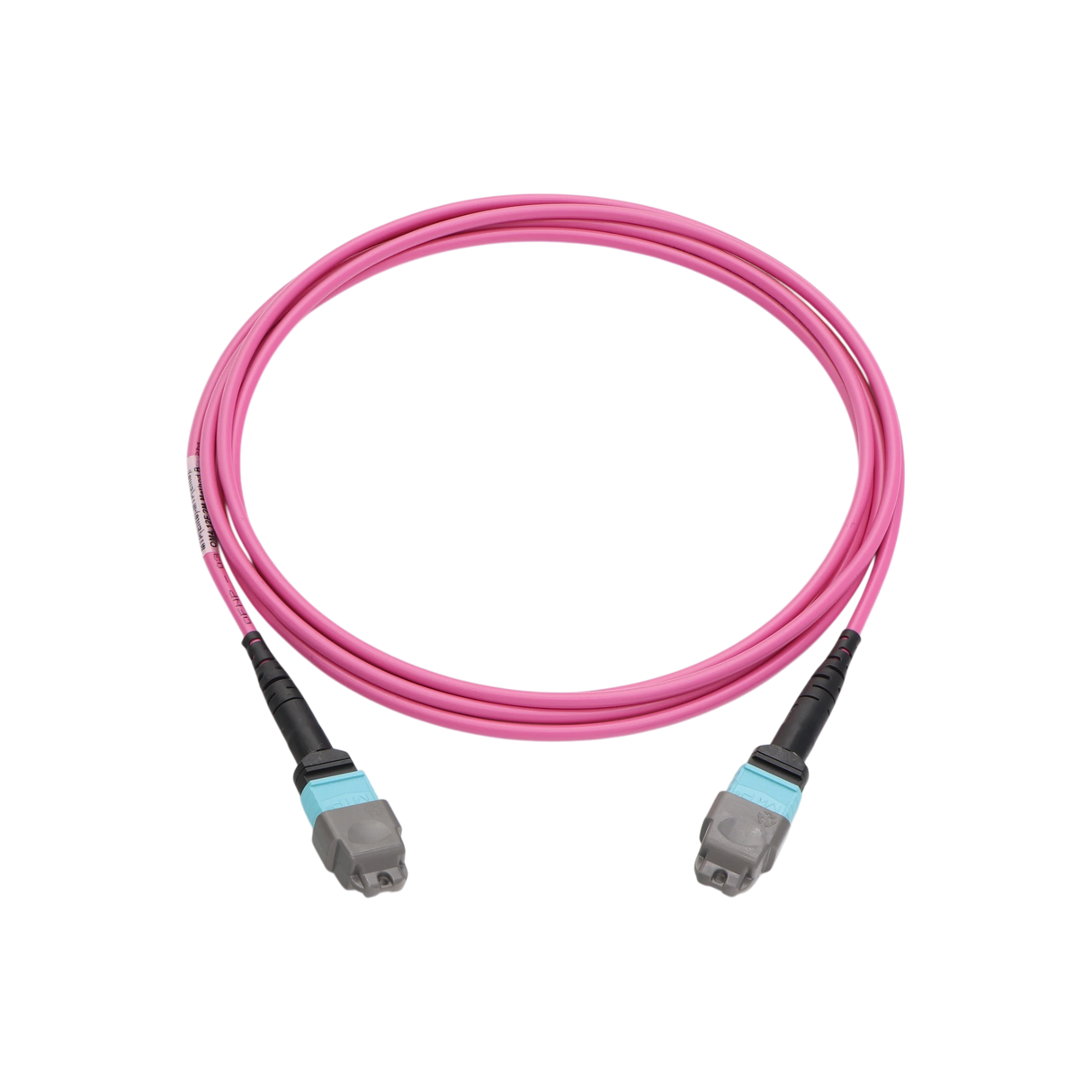 Fiber Optic Patch Cable, MTP Female UPC to MTP Female UPC, Type B, 12f, OM4, Plenum