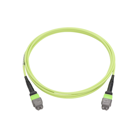Fiber Optic Patch Cable, MTP Female UPC to MTP Female UPC, Type A, 12f, OM5, Plenum