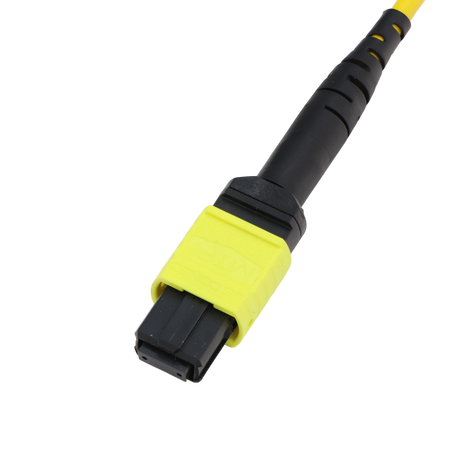 Fiber Optic Patch Cable, MTP Female APC to MTP Female APC, Type B, 12f, OS2, Plenum