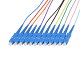 Fiber Optic Pigtail, 12 Strand, bundled, 2mm, SC UPC, OS2