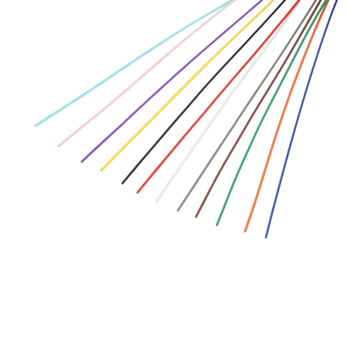 Fiber Optic Pigtail, 12 Strand, unjacketed color-coded, 900um, SC APC, OS2