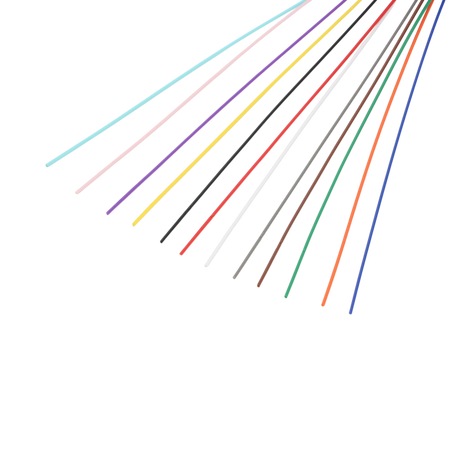 Fiber Optic Pigtail, 12 Strand, unjacketed color-coded, 900um, SC APC, OS2