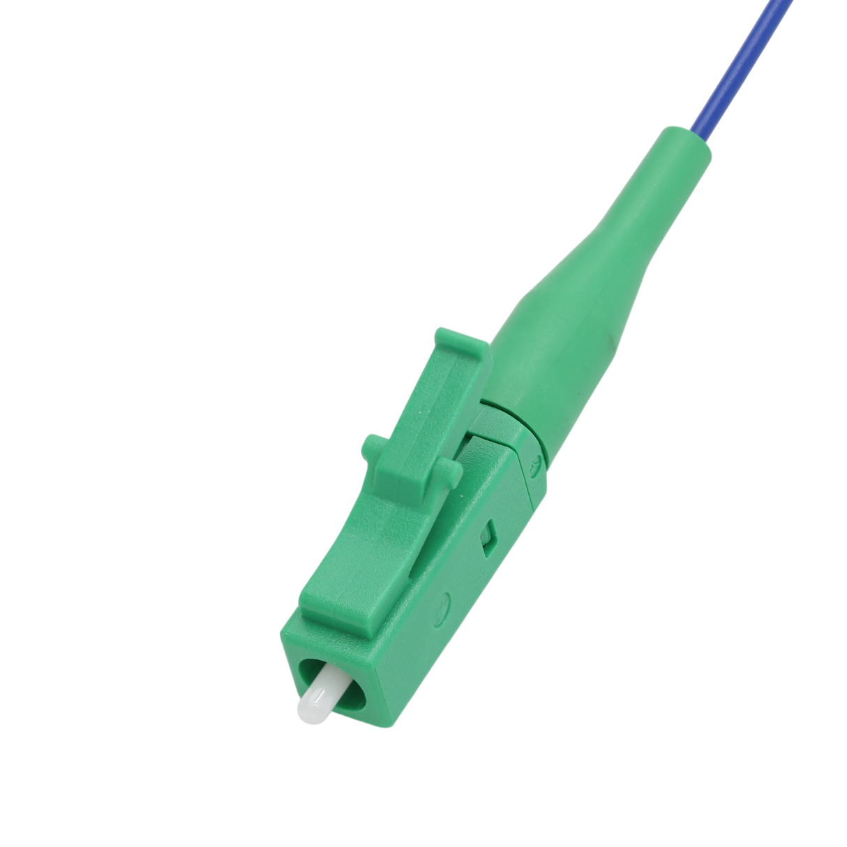 Fiber Optic Pigtail, 12 Strand, unjacketed color-coded, 900um, LC APC, OS2