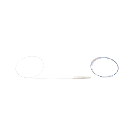 Fiber Optic PLC Splitter, 1x2, Raw Fiber, OS2, Steel Tube
