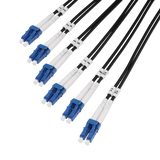 Pre-Terminated Fiber Optic Cable, LC UPC 6 Duplex to LC UPC 6 Duplex