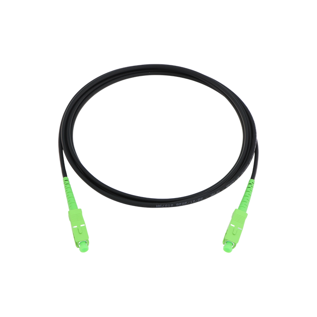Armored Fiber Optic Patch Cable, SC APC Simplex to SC APC Simplex