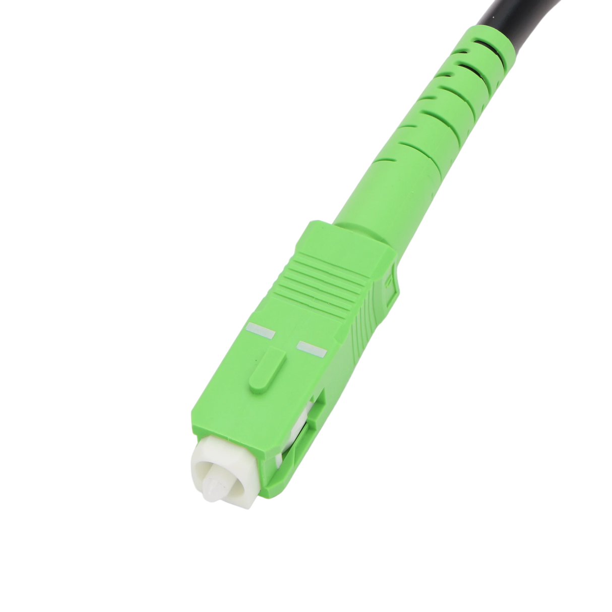 Armored Fiber Optic Patch Cable, SC APC Simplex to SC APC Simplex