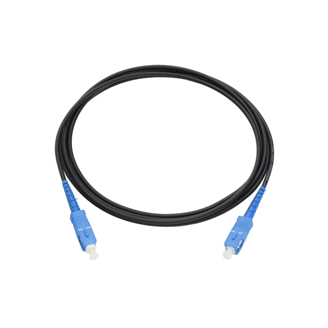 Armored Fiber Optic Patch Cable, SC UPC Simplex to SC UPC Simplex