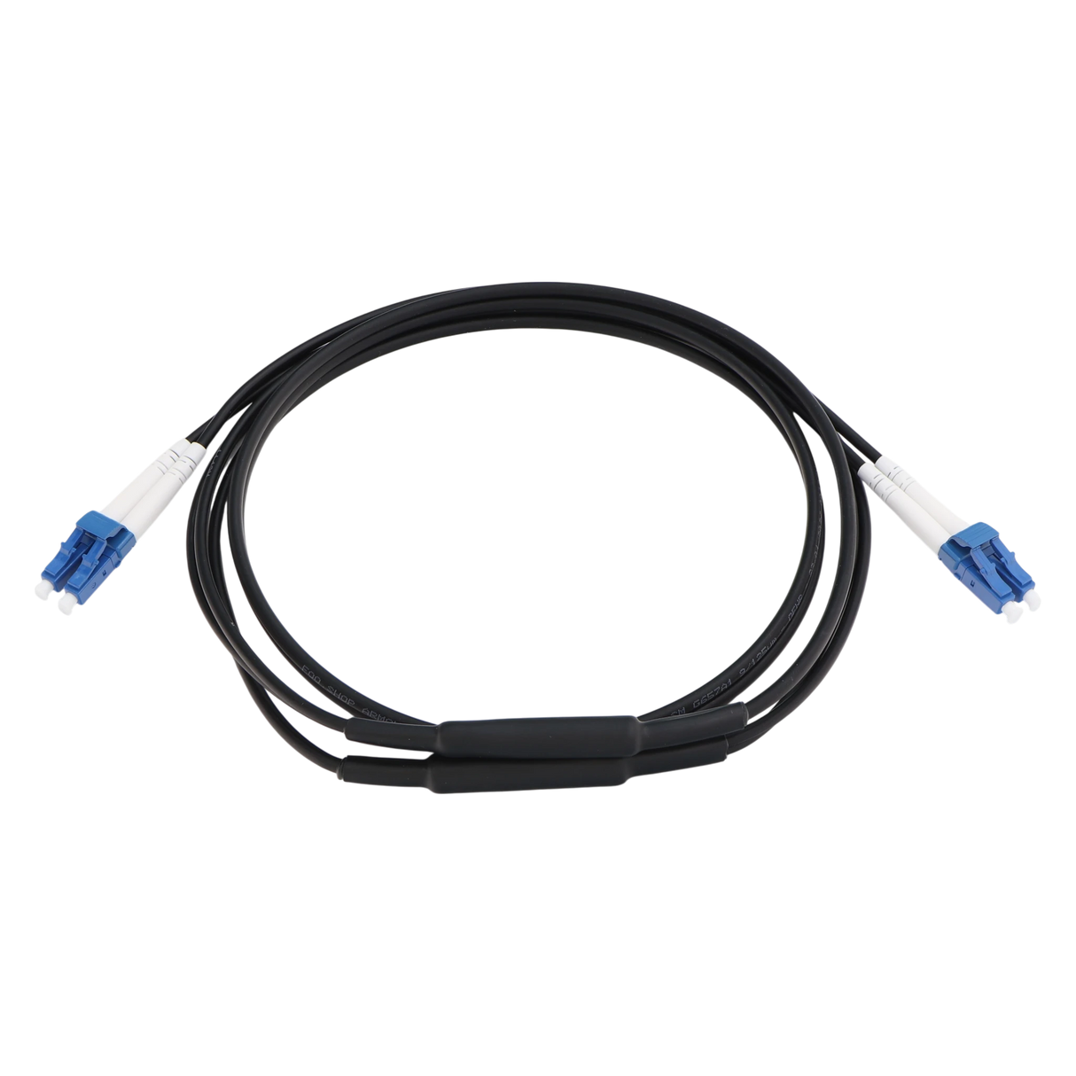 Armored Fiber Optic Patch Cable, LC UPC Duplex to LC UPC Duplex