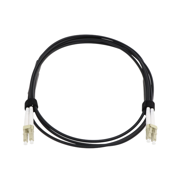 Armored Fiber Optic Patch Cable, LC UPC Duplex to LC UPC Duplex