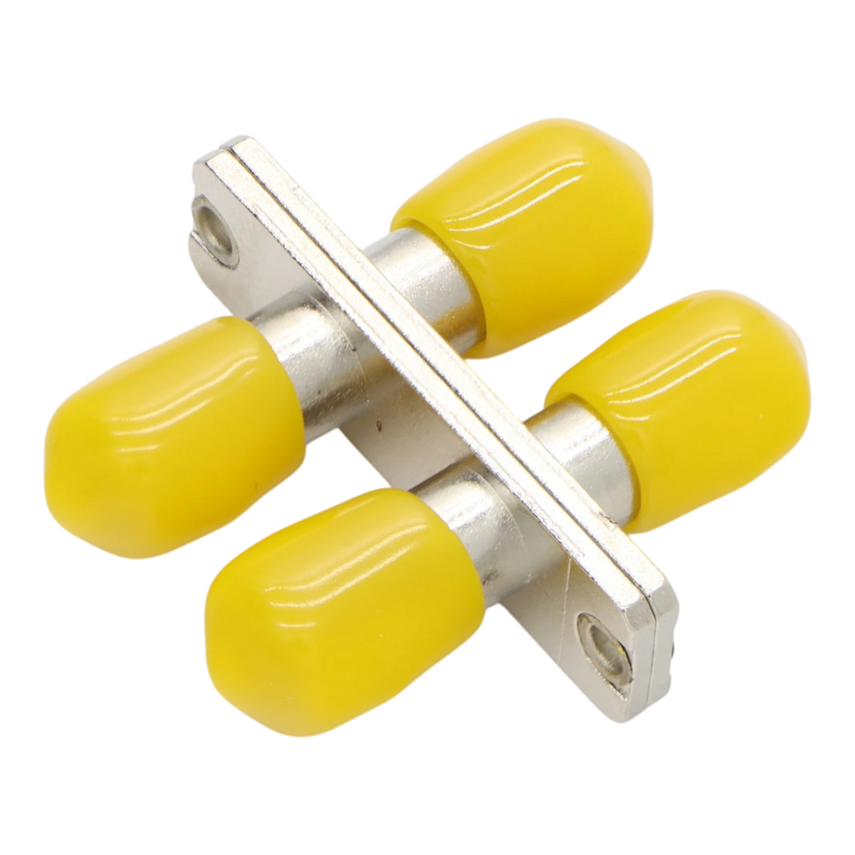 ST-UPC Duplex Coupler with Flange, Single-mode OS2 (10 pack)