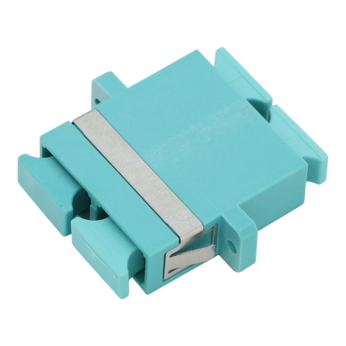 SC-UPC Duplex Coupler with Flange, Multimode OM3 (10 pack)