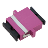 SC-UPC Duplex Coupler with Flange, Multimode OM4 (10 pack)