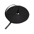 Hook and Loop Tie, Double Sided Reusable, 25m/roll, 12mm wide, black, Cut to Length Customizable